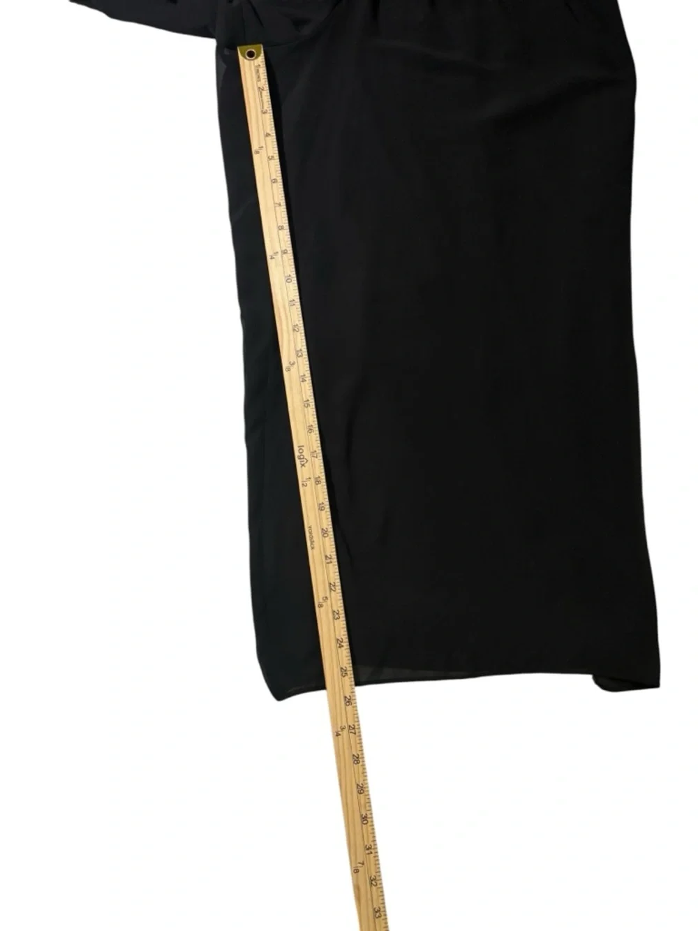 Alex Evenings Black Chiffon Wide Leg Pants 3X Elegant Minimalist Formal Flowy